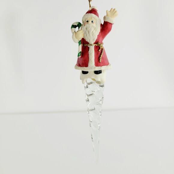 Vintage Avon Santa Claus Icicle Christmas Ornament - Picture 1 of 4